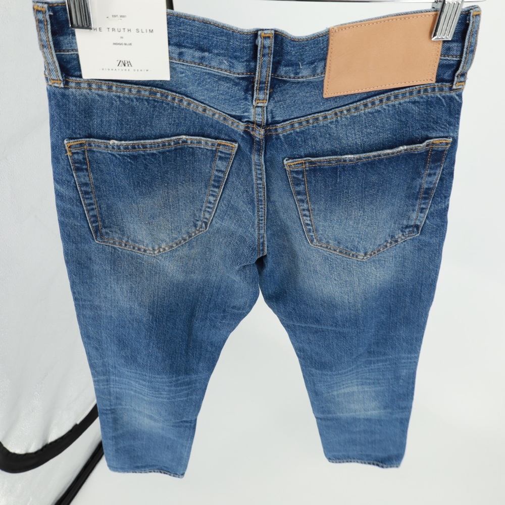ZARA SIGNATURE DENIM ZW THE TRUTH SLIM JEANS - Picture 4 of 13